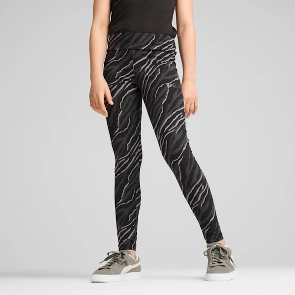 ¡Leggings de PUMA para niños grandes! Animal Print salvaje y comodidad total. ¡Que la aventura comience!