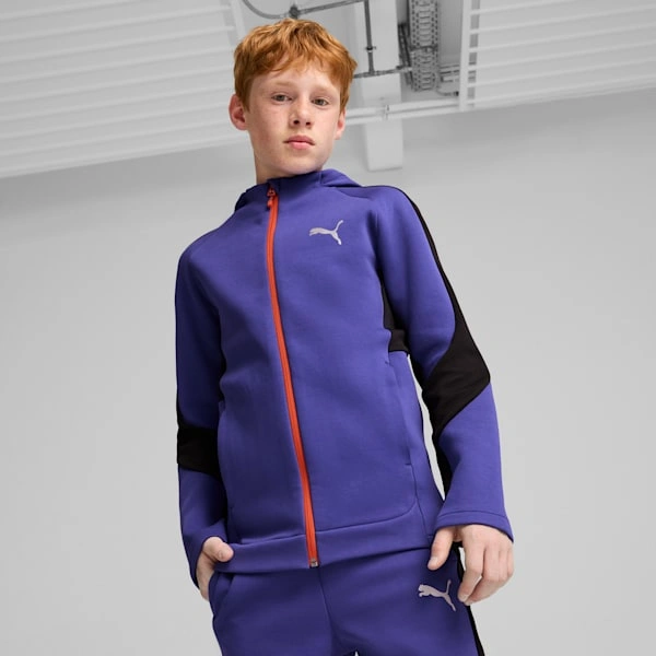 Sudadera con capucha EVOSTRIPE PUMA para niños grandes estilo cool y deportivo siempre a la moda ¡Compra ya!